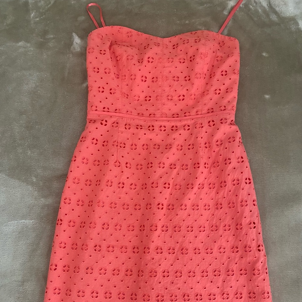 J Crew Eyelet Embroidered Dress